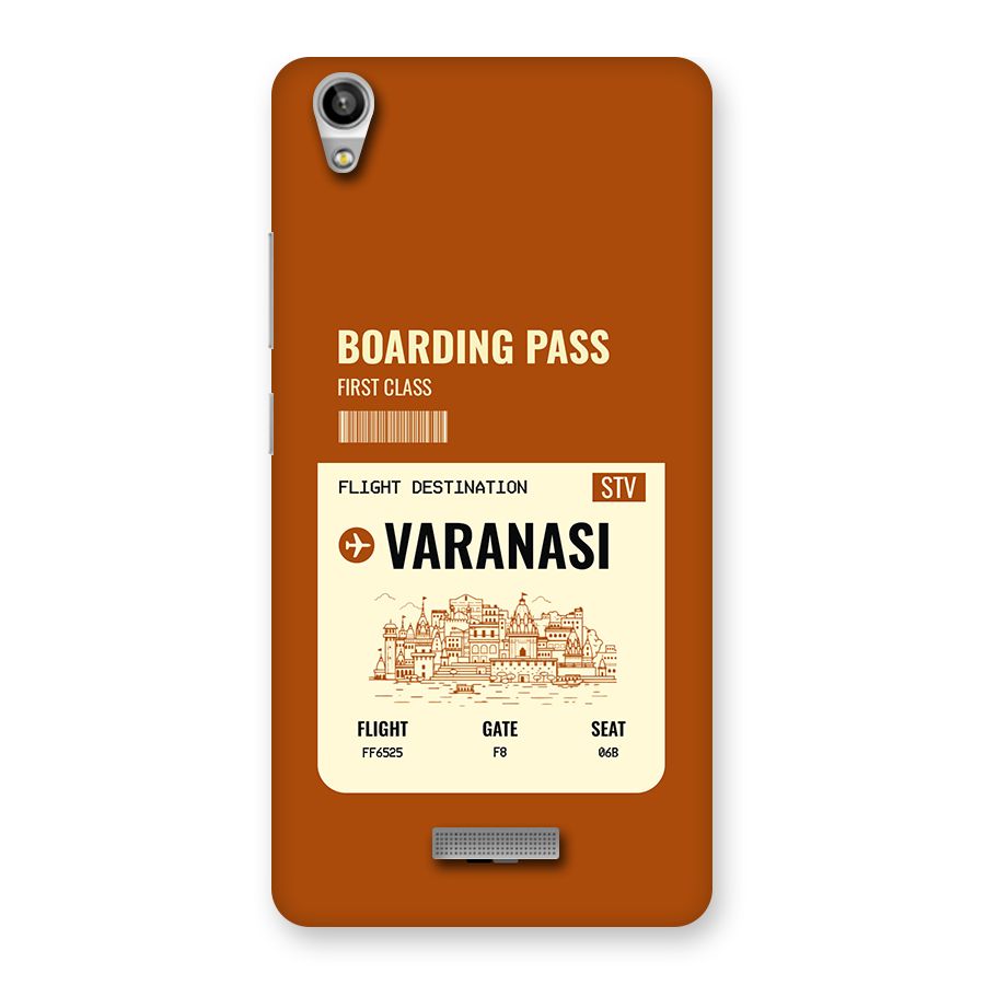 Varanasi Boarding Pass Back Case for Lava Pixel V1