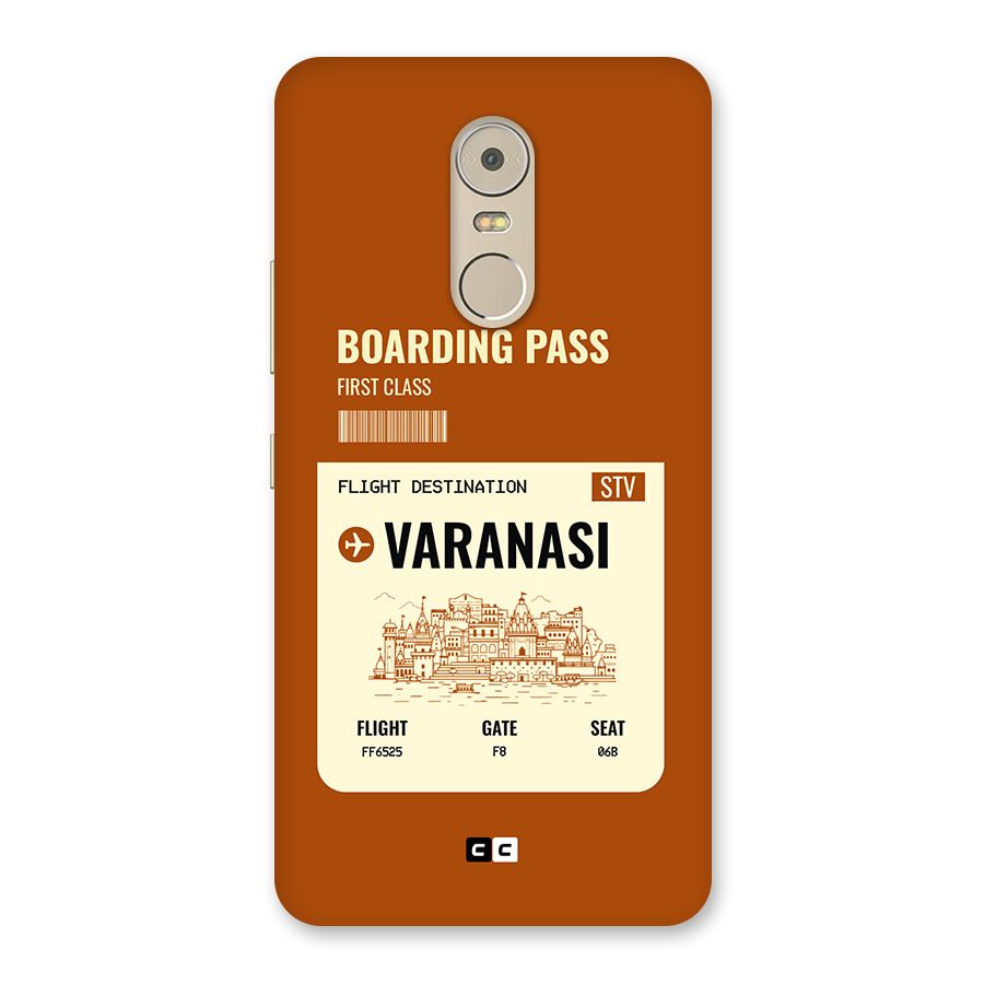 Varanasi Boarding Pass Back Case for Lenovo K6 Note