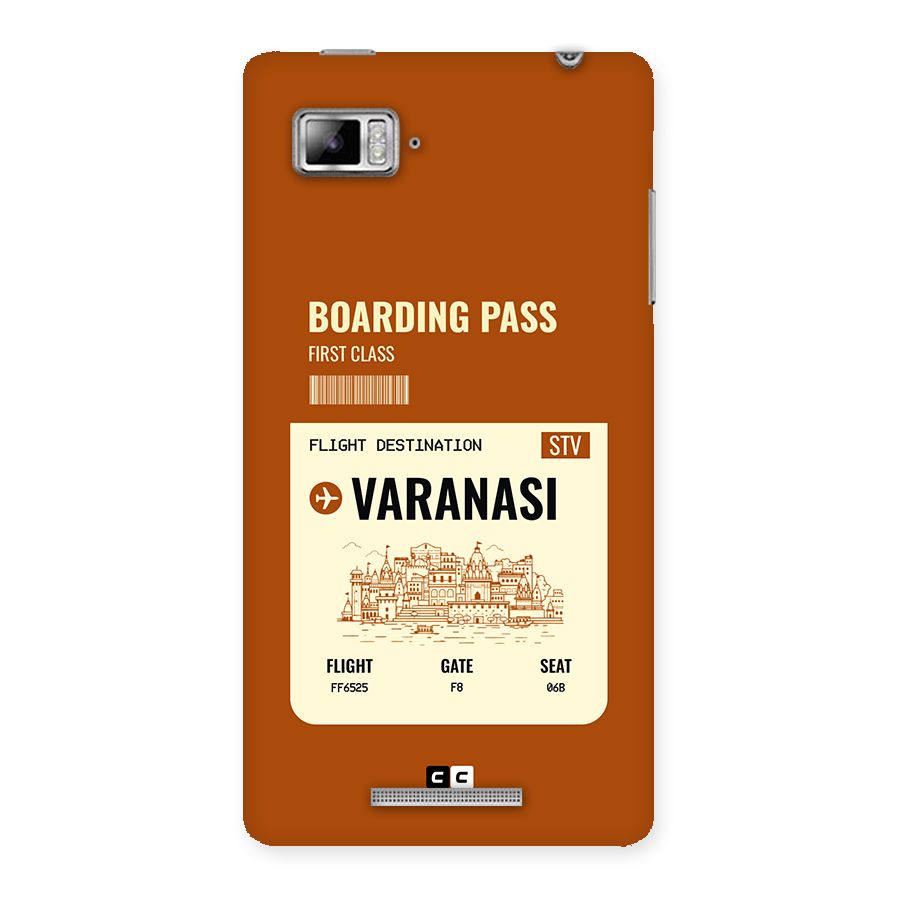 Varanasi Boarding Pass Back Case for Lenovo Vibe Z K910
