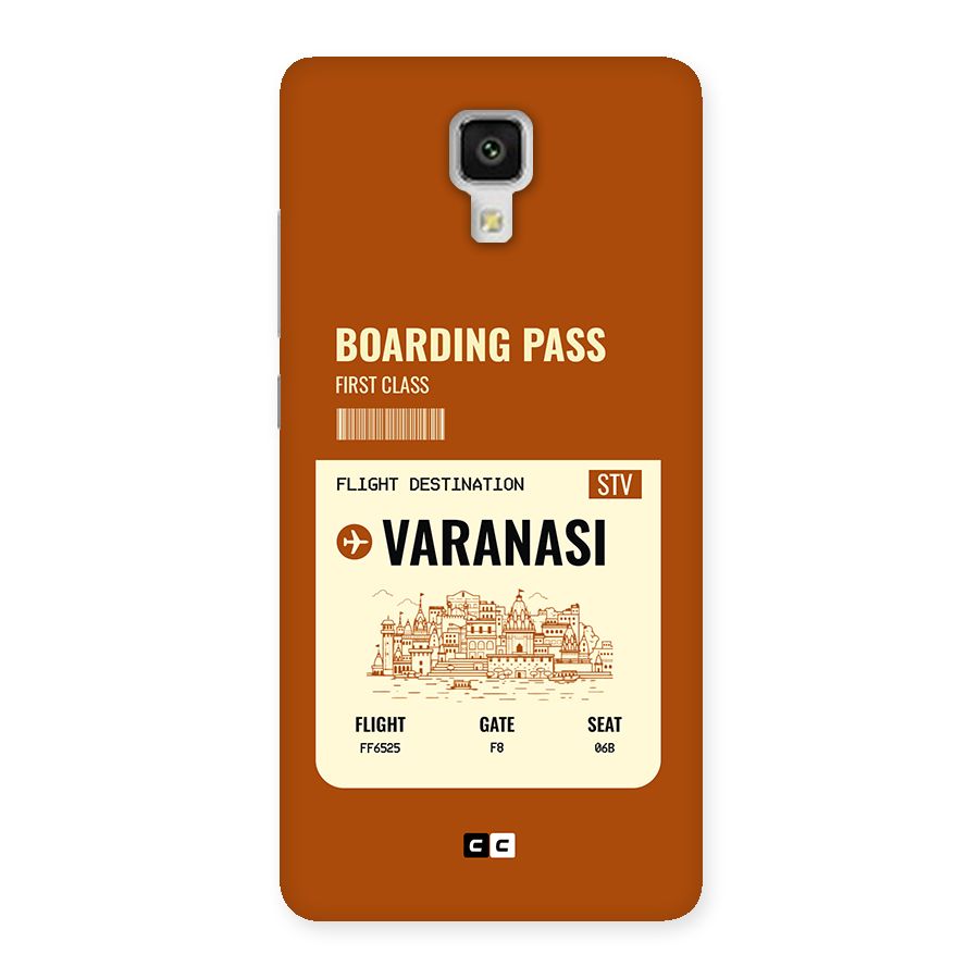 Varanasi Boarding Pass Back Case for Mi4
