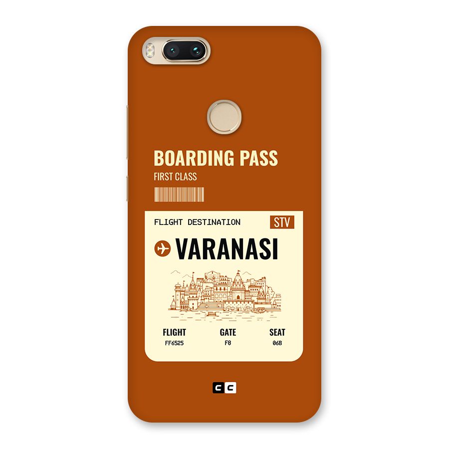 Varanasi Boarding Pass Back Case for Mi A1