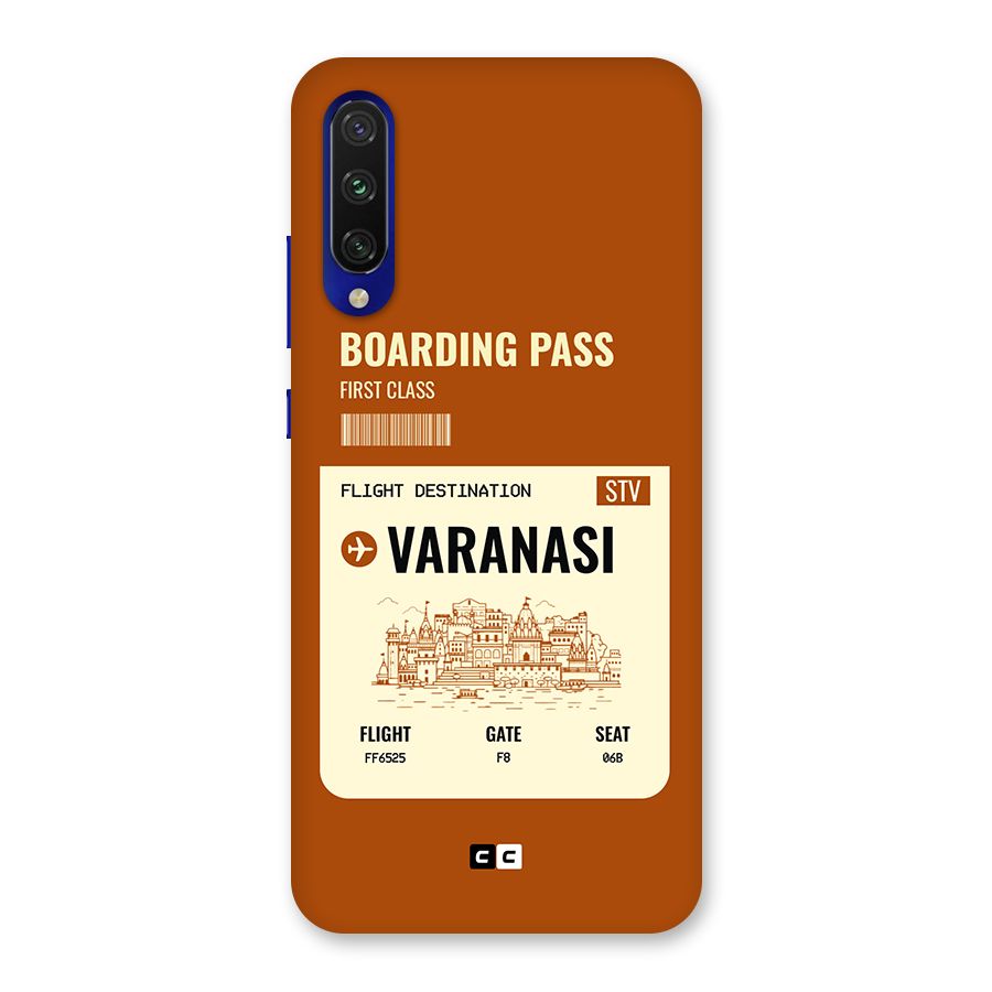 Varanasi Boarding Pass Back Case for Mi A3