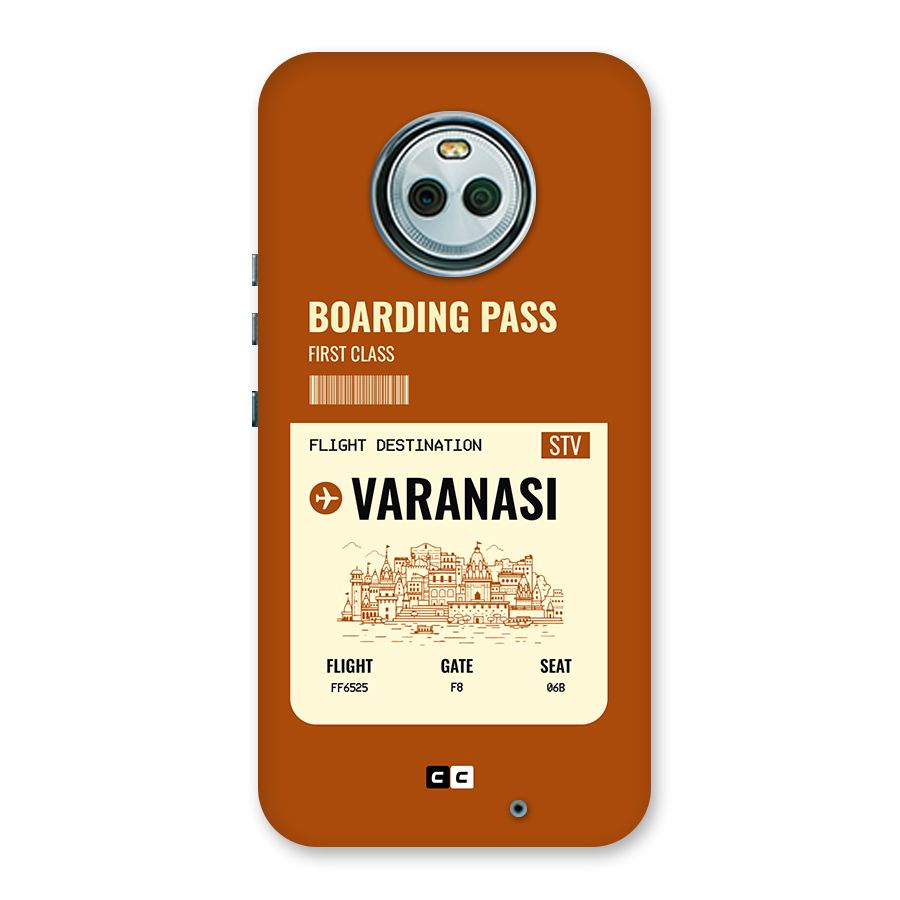 Varanasi Boarding Pass Back Case for Moto X4