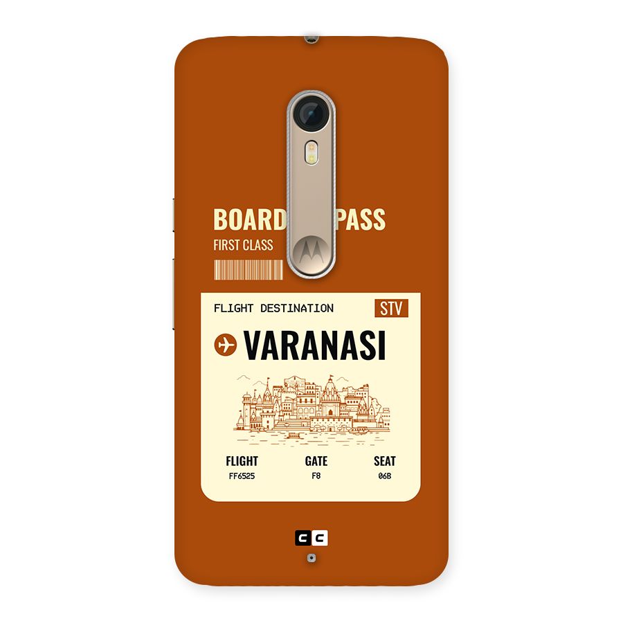 Varanasi Boarding Pass Back Case for Moto X Style