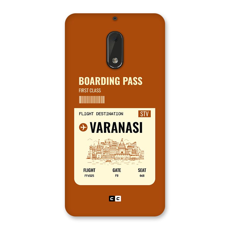 Varanasi Boarding Pass Back Case for Nokia 6