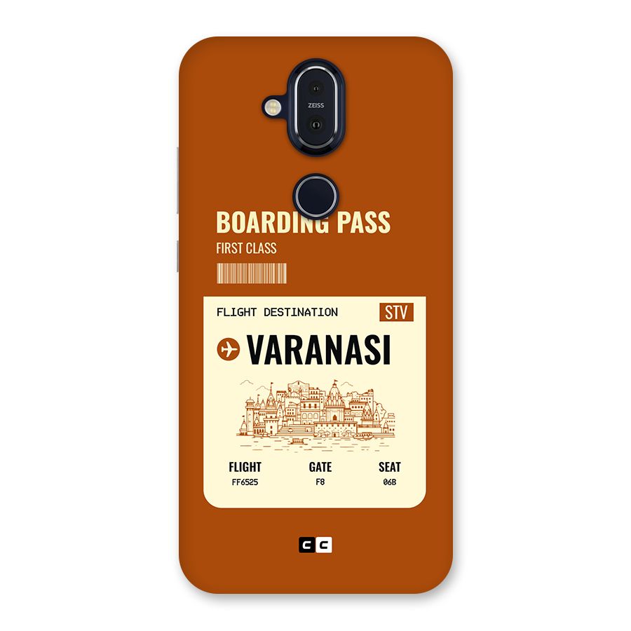 Varanasi Boarding Pass Back Case for Nokia 8.1