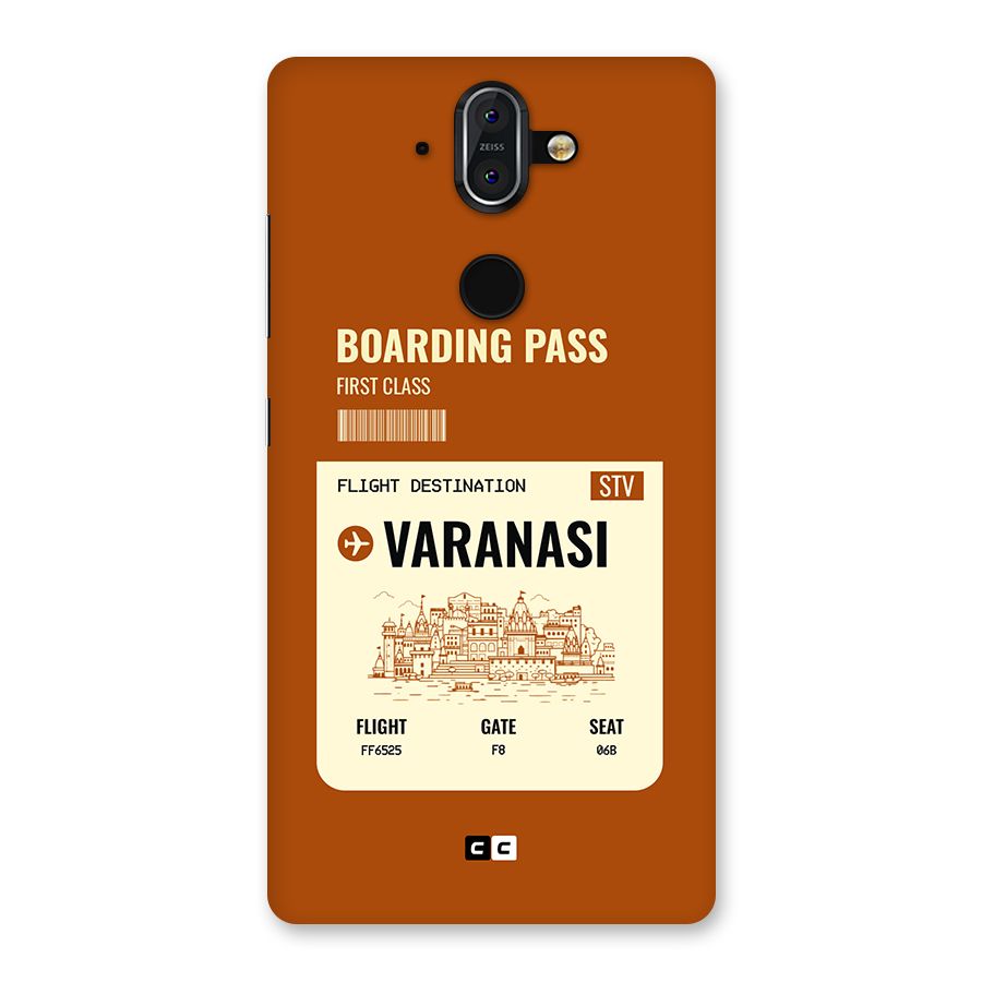Varanasi Boarding Pass Back Case for Nokia 8 Sirocco
