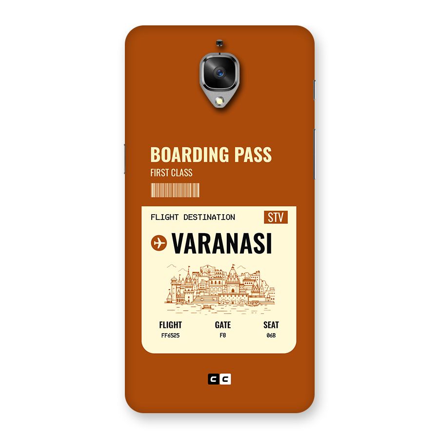Varanasi Boarding Pass Back Case for OnePlus 3