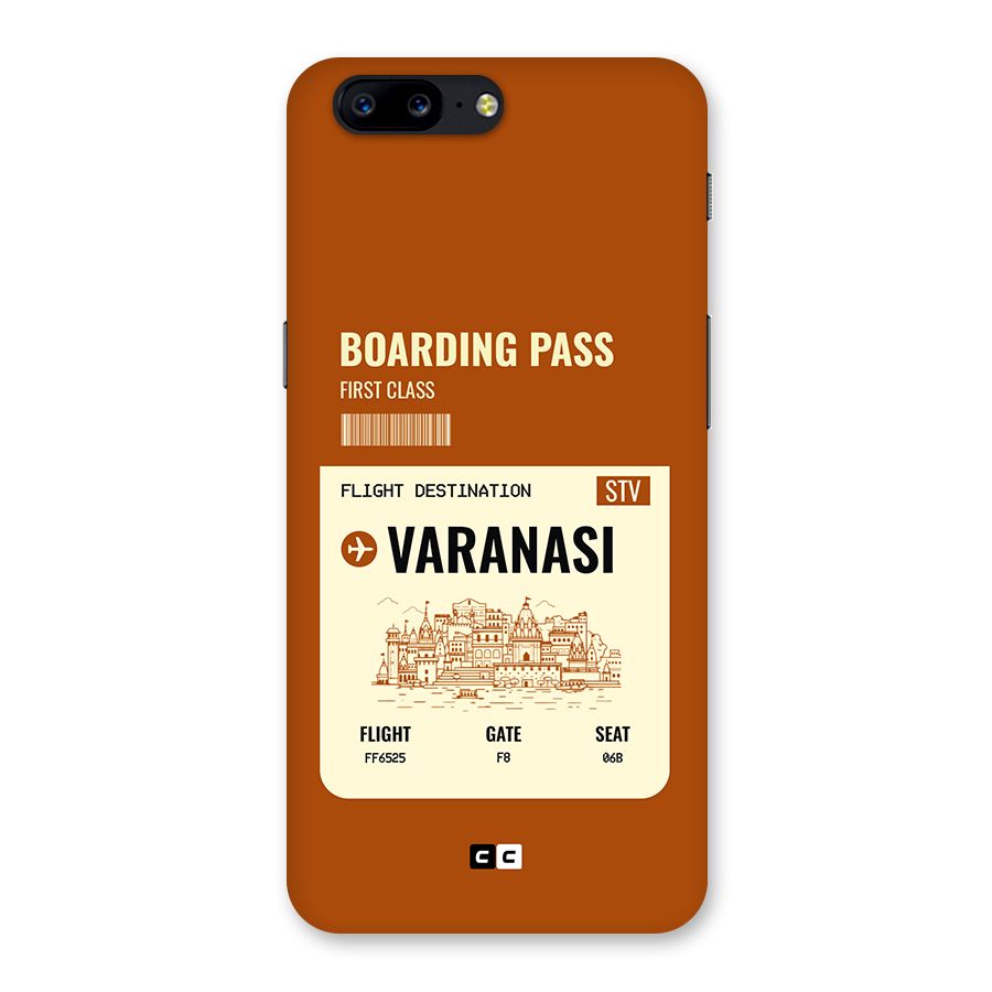 Varanasi Boarding Pass Back Case for OnePlus 5