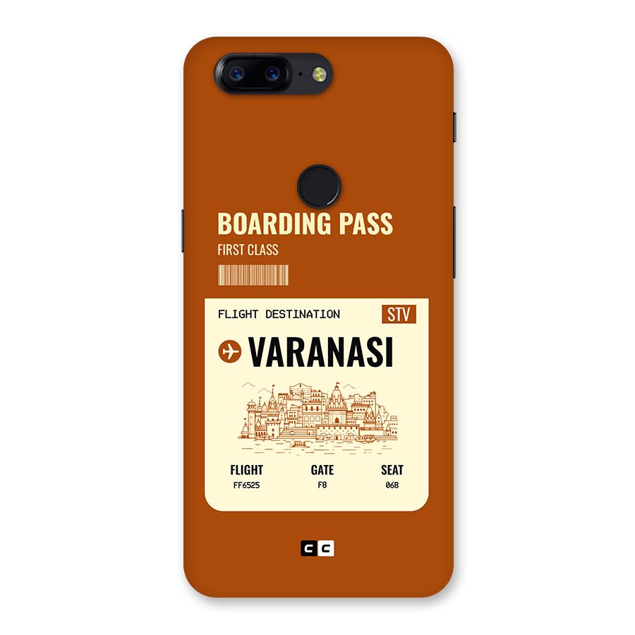 Varanasi Boarding Pass Back Case for OnePlus 5T