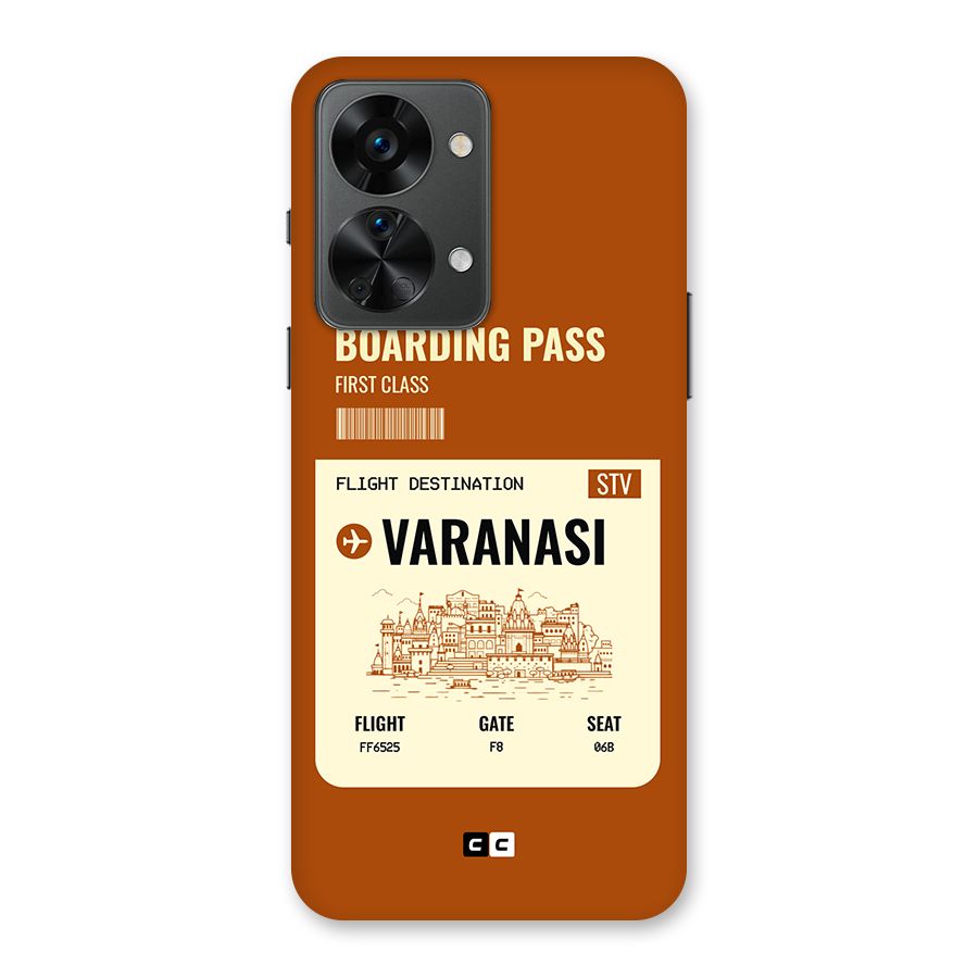 Varanasi Boarding Pass Back Case for OnePlus Nord 2T