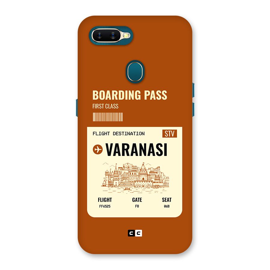 Varanasi Boarding Pass Back Case for Oppo A12