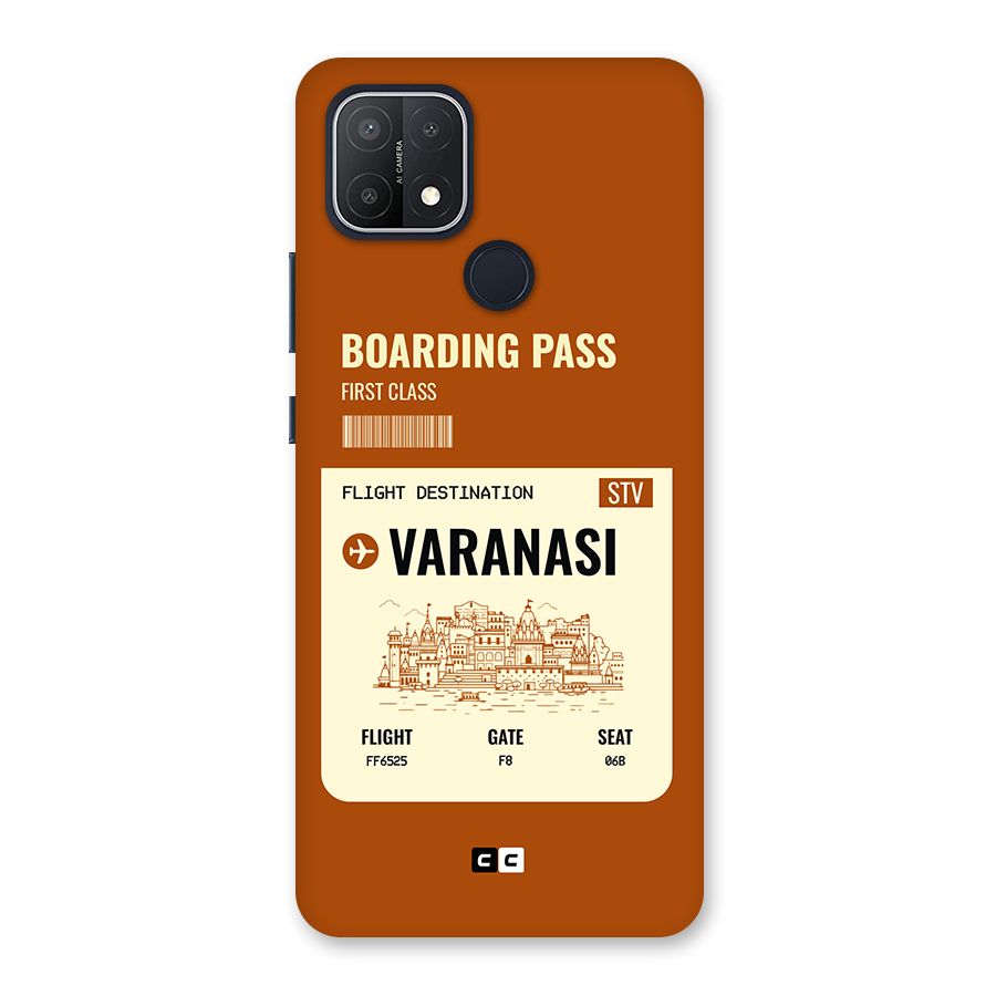 Varanasi Boarding Pass Back Case for Oppo A15