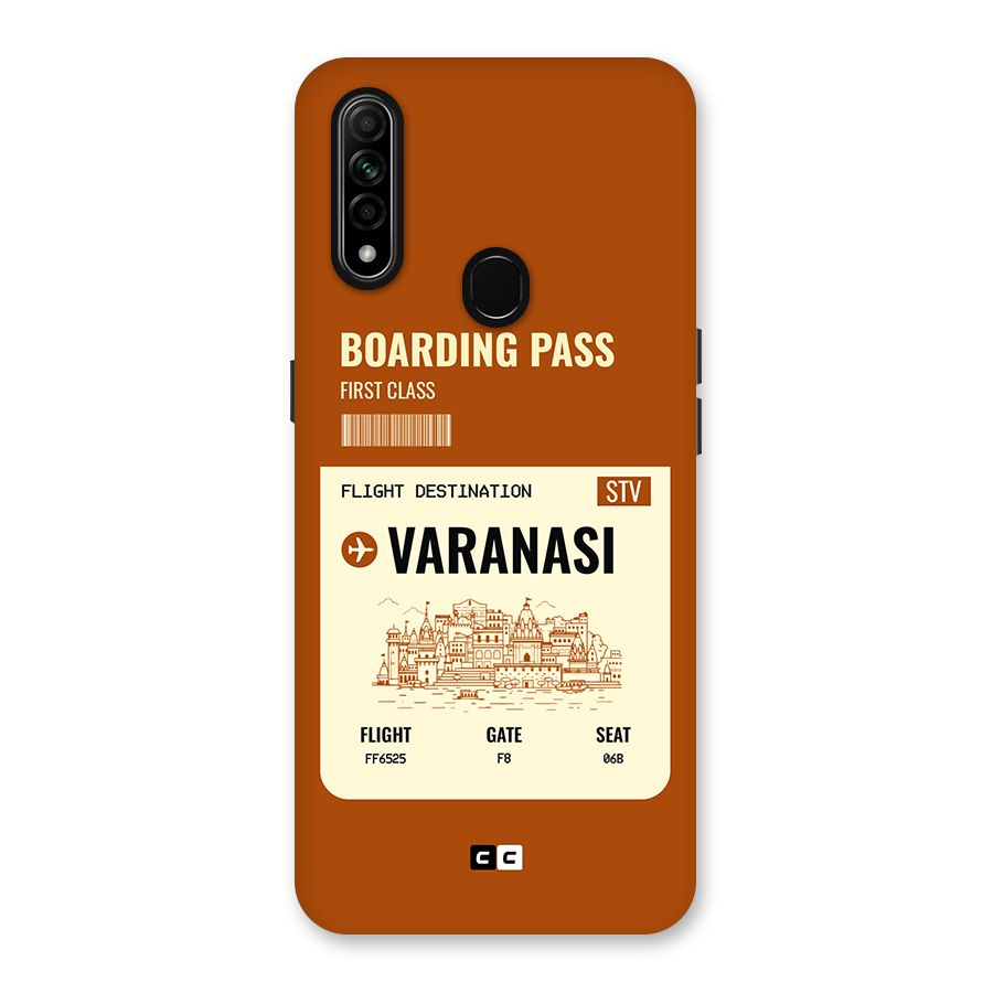 Varanasi Boarding Pass Back Case for Oppo A31