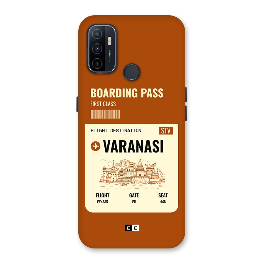 Varanasi Boarding Pass Back Case for Oppo A32