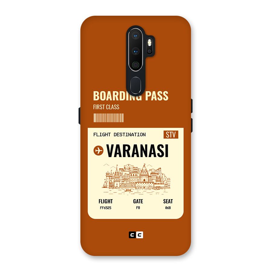 Varanasi Boarding Pass Back Case for Oppo A5 (2020)