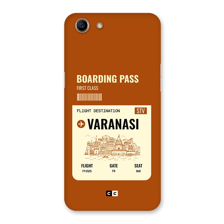 Varanasi Boarding Pass Back Case for Oppo A83 (2018)