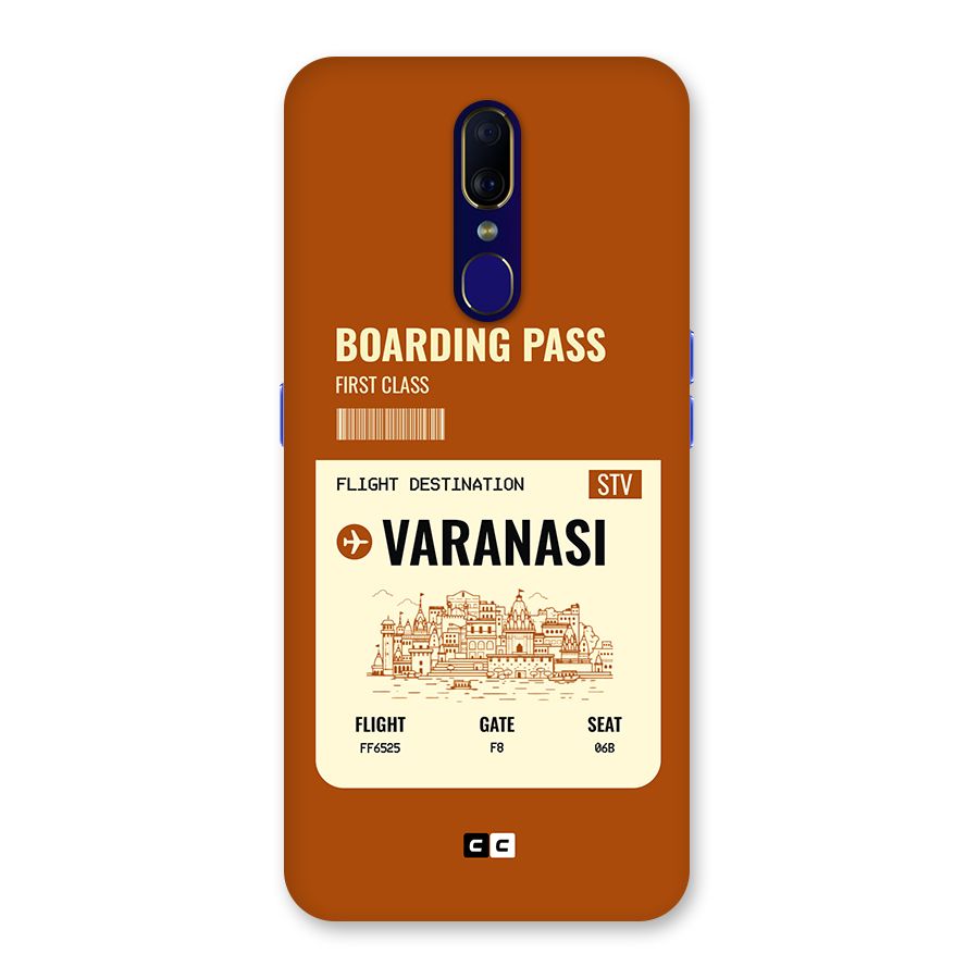 Varanasi Boarding Pass Back Case for Oppo A9