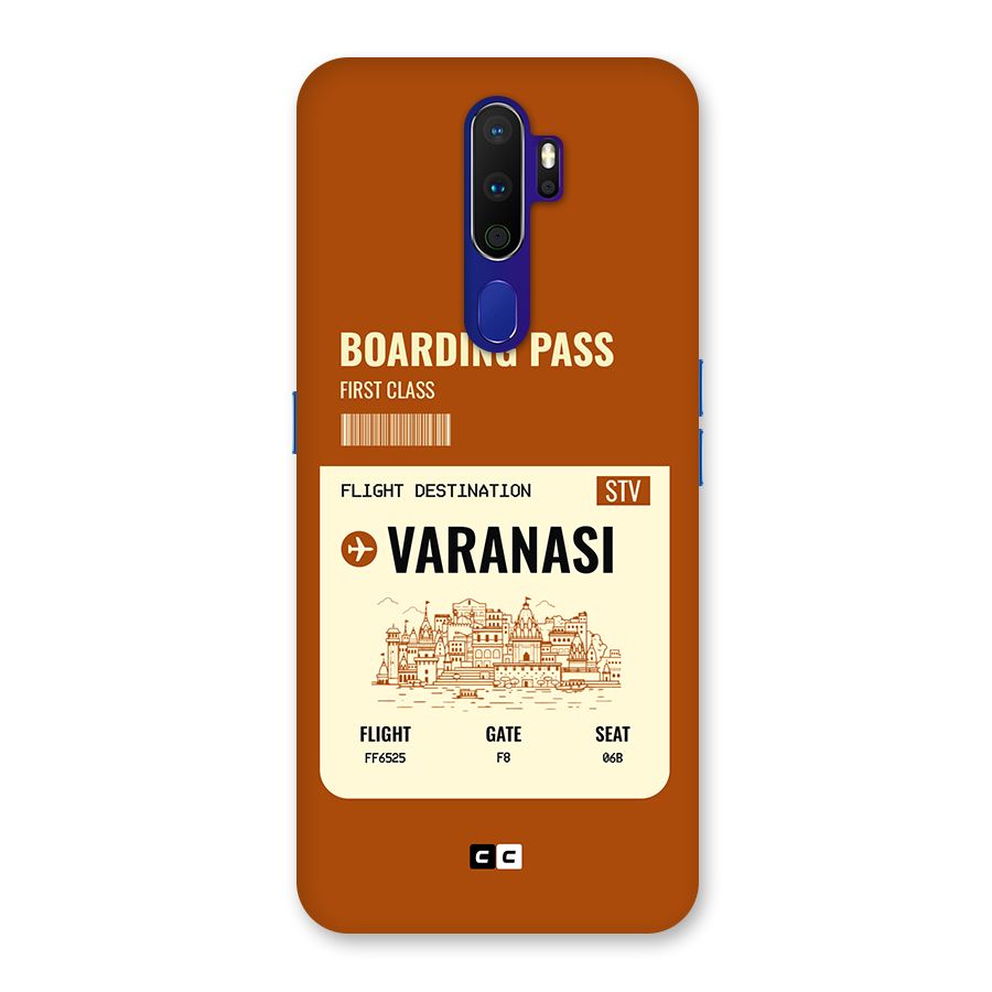 Varanasi Boarding Pass Back Case for Oppo A9 (2020)