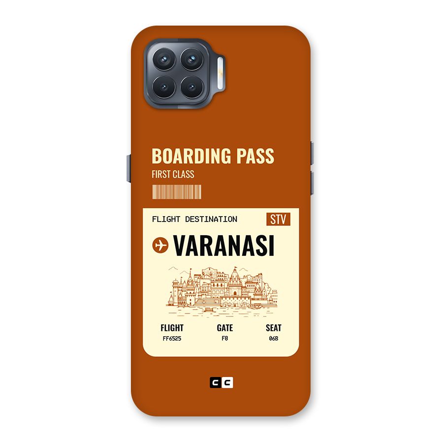 Varanasi Boarding Pass Back Case for Oppo F17 Pro