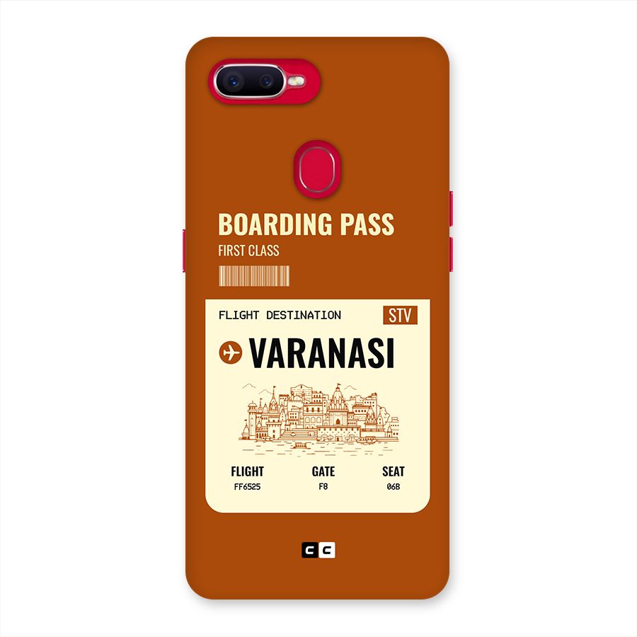 Varanasi Boarding Pass Back Case for Oppo F9 Pro