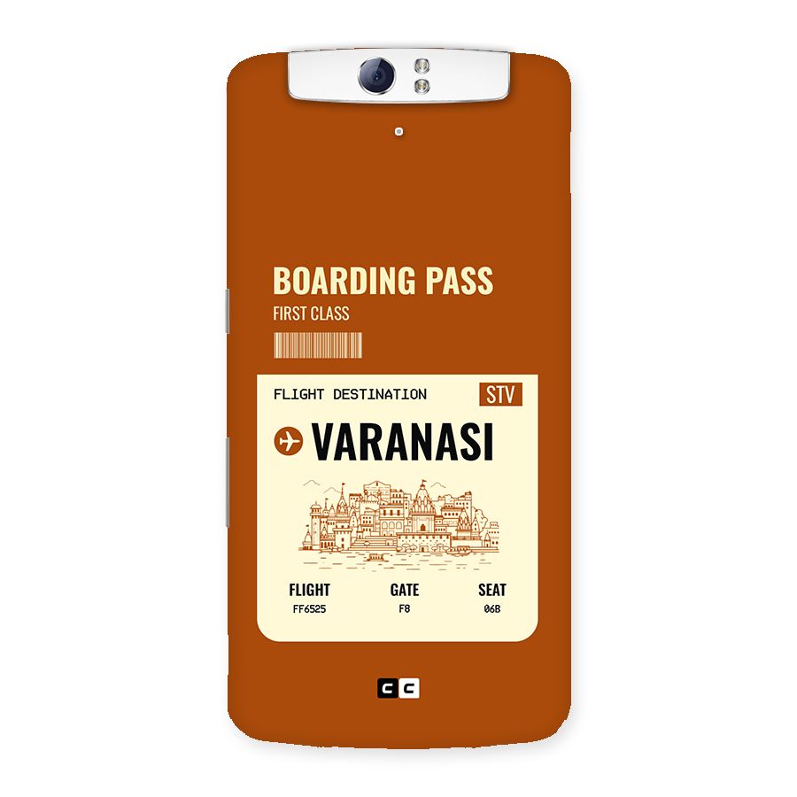 Varanasi Boarding Pass Back Case for Oppo N1