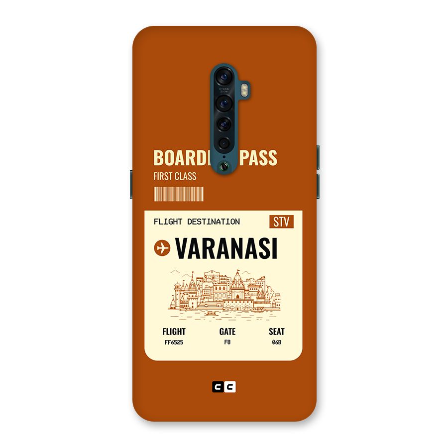 Varanasi Boarding Pass Back Case for Oppo Reno2