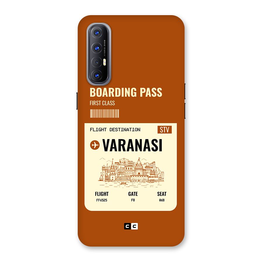 Varanasi Boarding Pass Back Case for Oppo Reno3 Pro