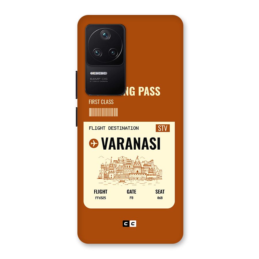Varanasi Boarding Pass Back Case for Poco F4 5G