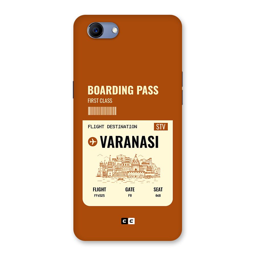 Varanasi Boarding Pass Back Case for Realme 1