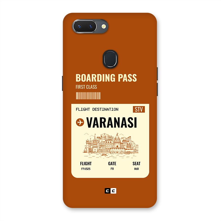 Varanasi Boarding Pass Back Case for Realme 2