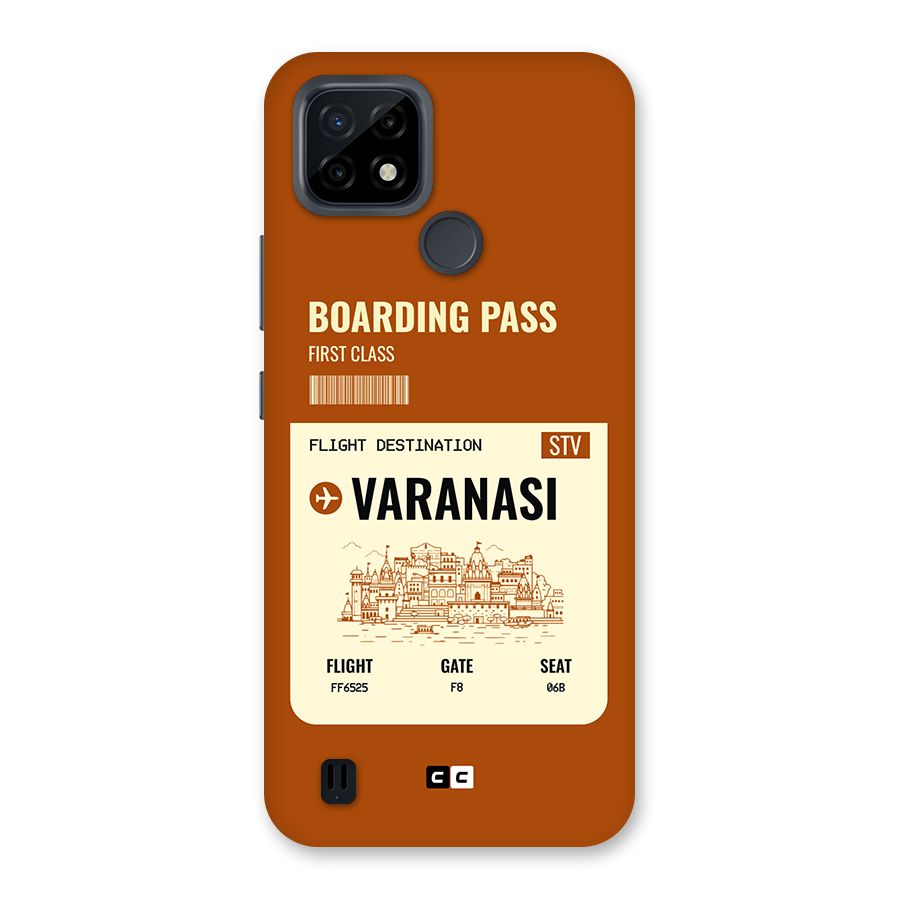 Varanasi Boarding Pass Back Case for Realme C21