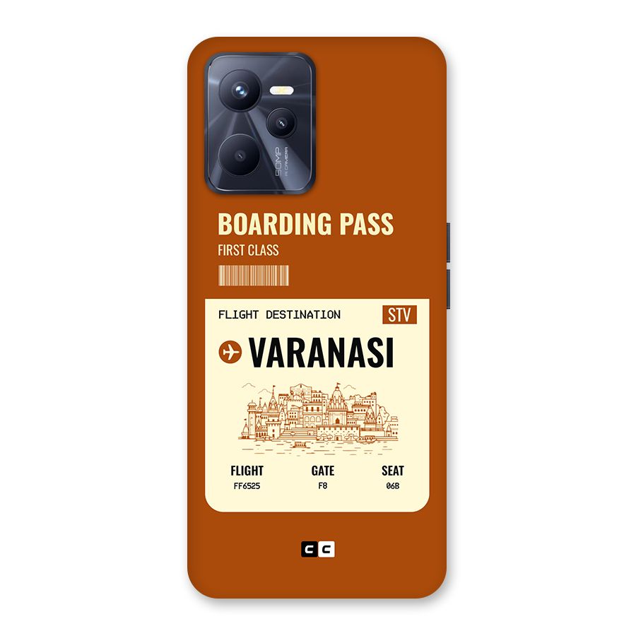Varanasi Boarding Pass Back Case for Realme C35