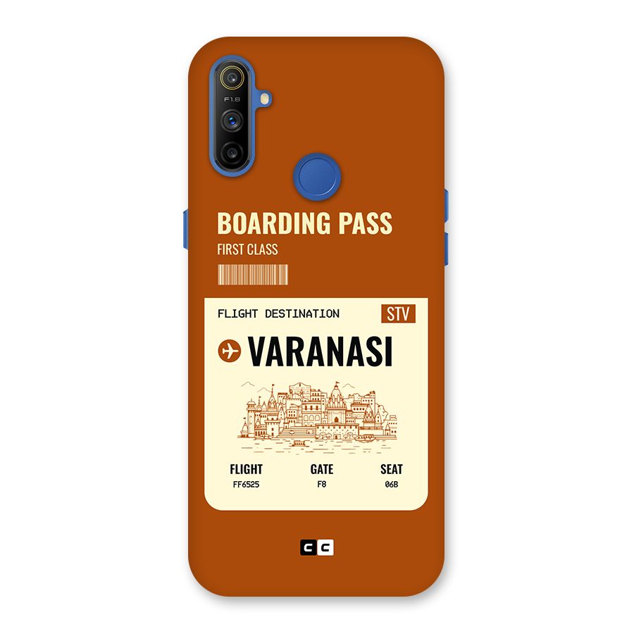 Varanasi Boarding Pass Back Case for Realme Narzo 10A