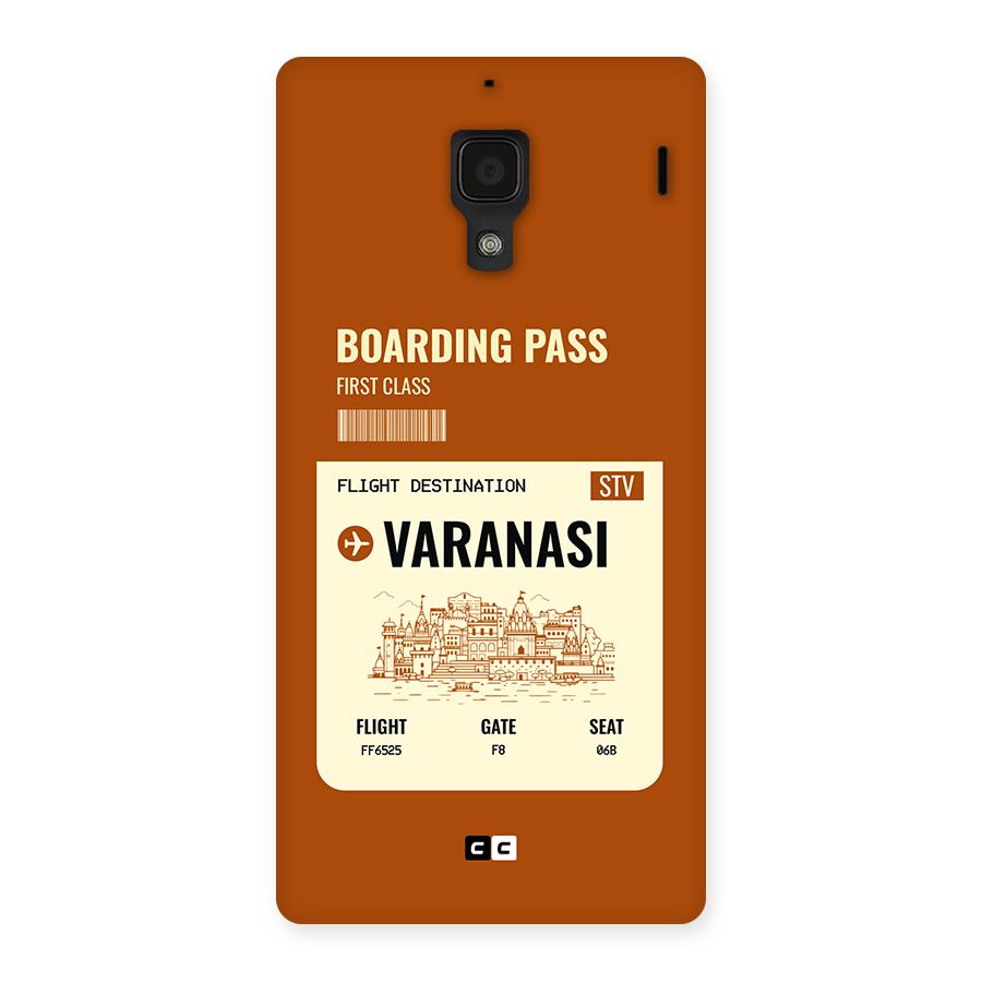 Varanasi Boarding Pass Back Case for Redmi 1s