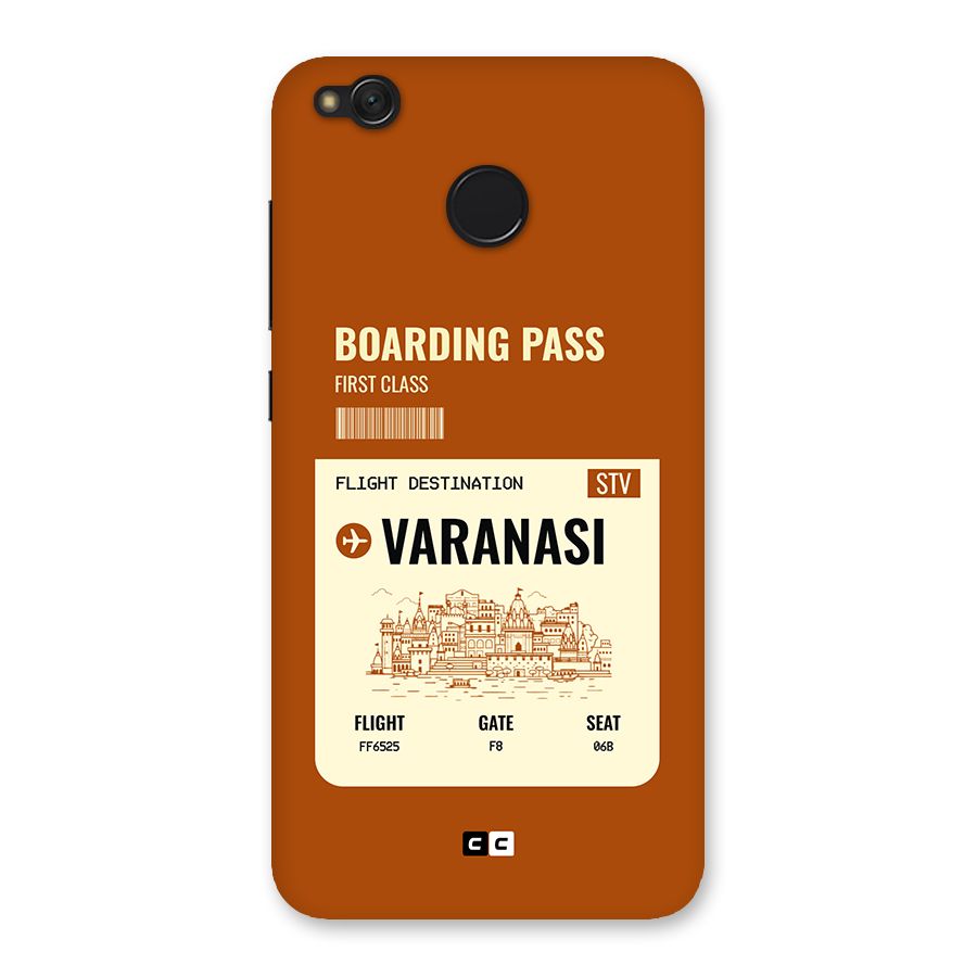 Varanasi Boarding Pass Back Case for Redmi 4