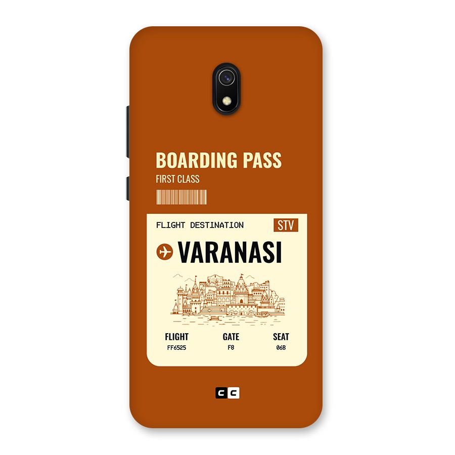 Varanasi Boarding Pass Back Case for Redmi 8A