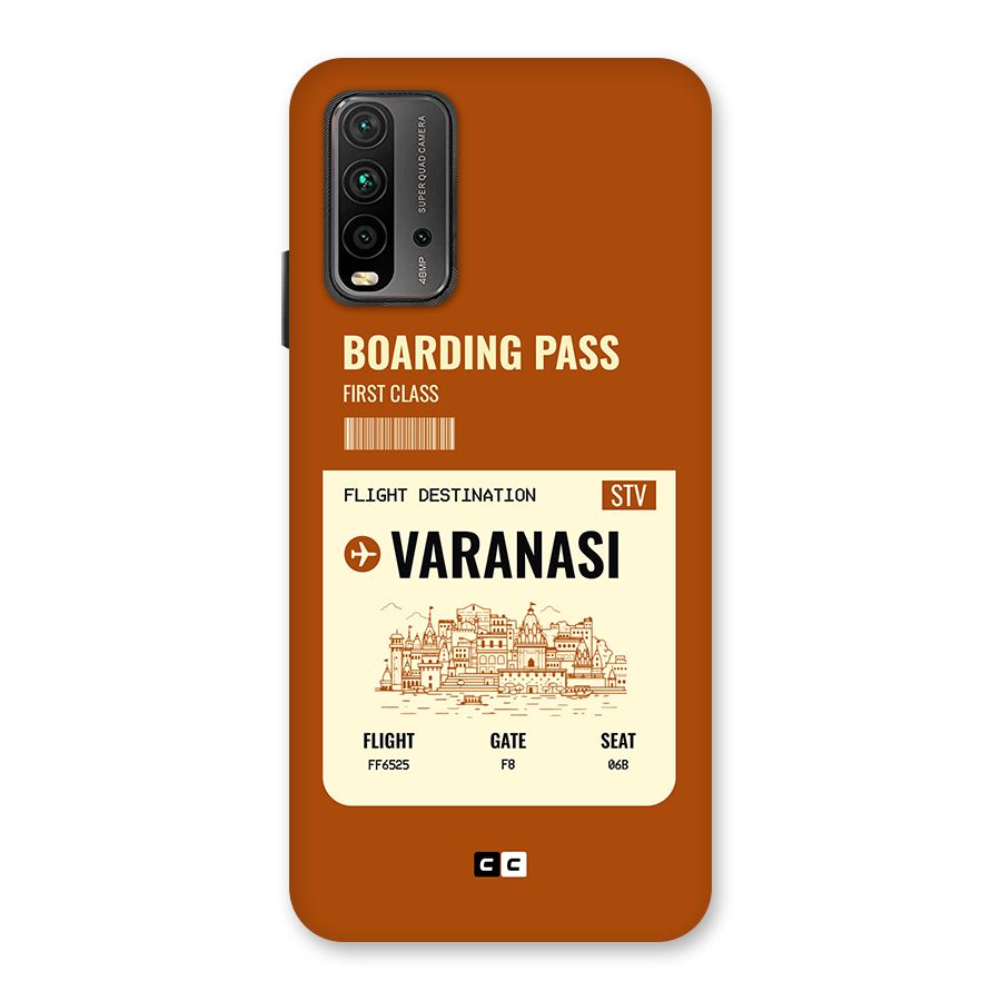 Varanasi Boarding Pass Back Case for Redmi 9 Power