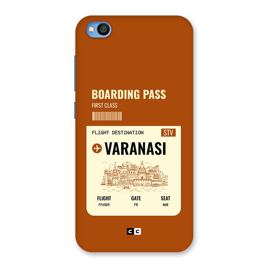 Varanasi Boarding Pass Back Case for Redmi Go