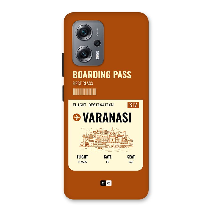 Varanasi Boarding Pass Back Case for Redmi K50i