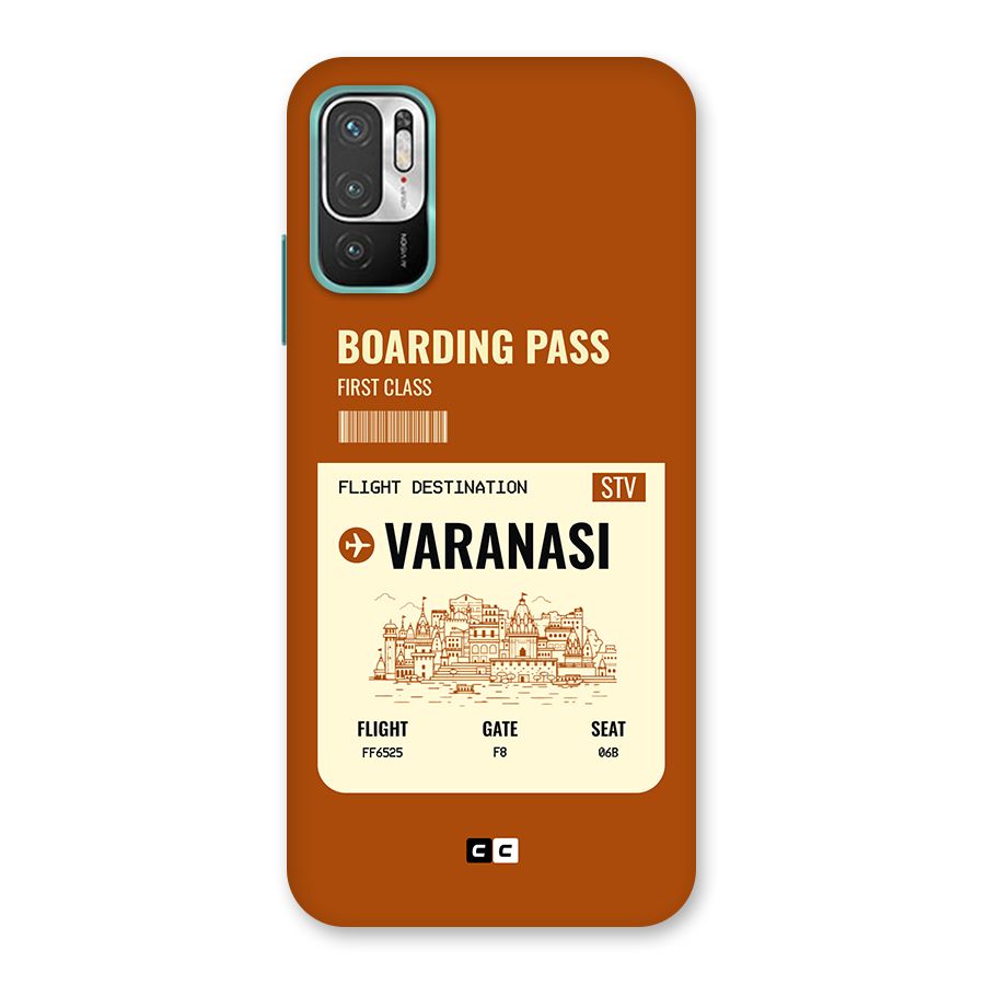 Varanasi Boarding Pass Back Case for Redmi Note 10T 5G