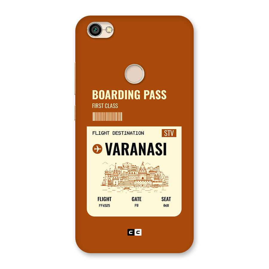 Varanasi Boarding Pass Back Case for Redmi Y1 2017