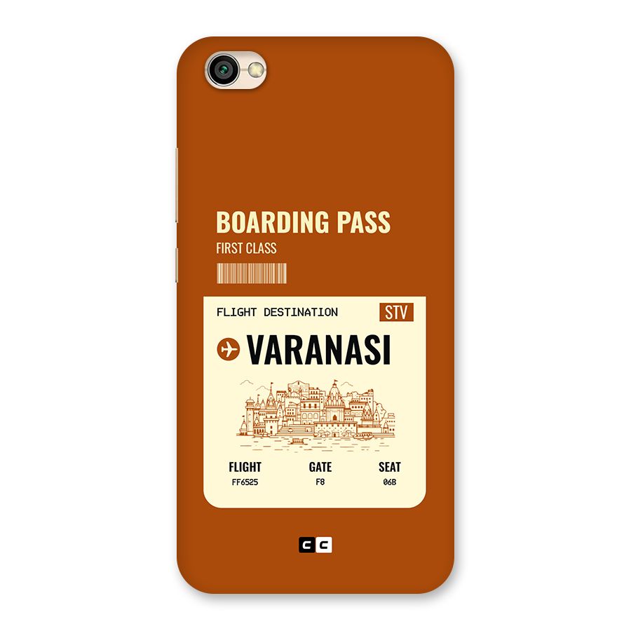 Varanasi Boarding Pass Back Case for Redmi Y1 Lite