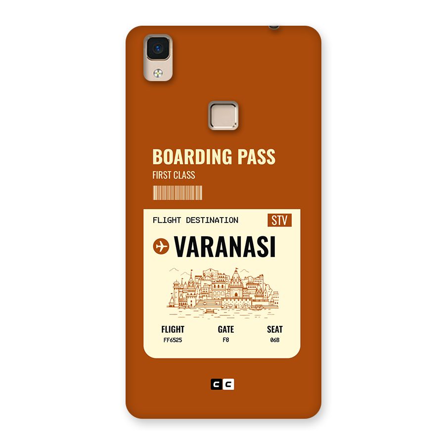 Varanasi Boarding Pass Back Case for V3 Max