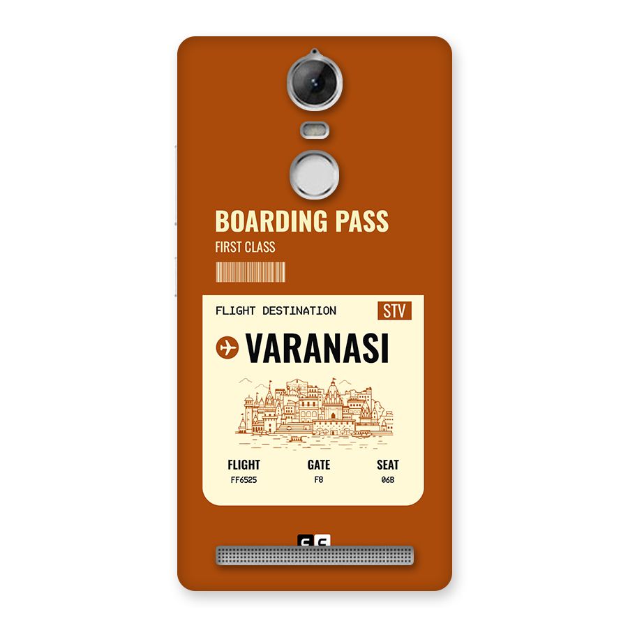 Varanasi Boarding Pass Back Case for Vibe K5 Note