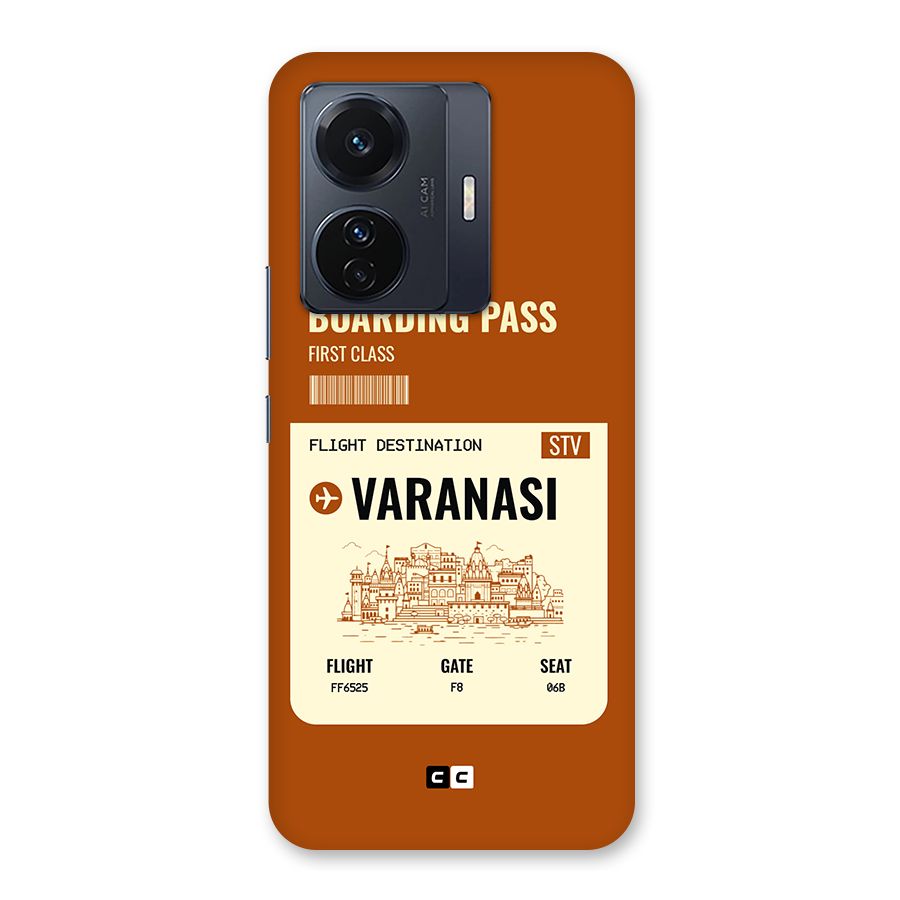 Varanasi Boarding Pass Back Case for Vivo T1 Pro