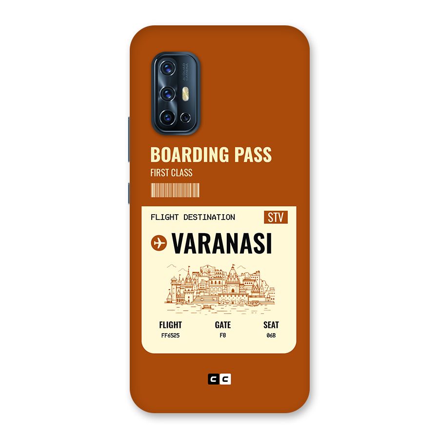 Varanasi Boarding Pass Back Case for Vivo V17