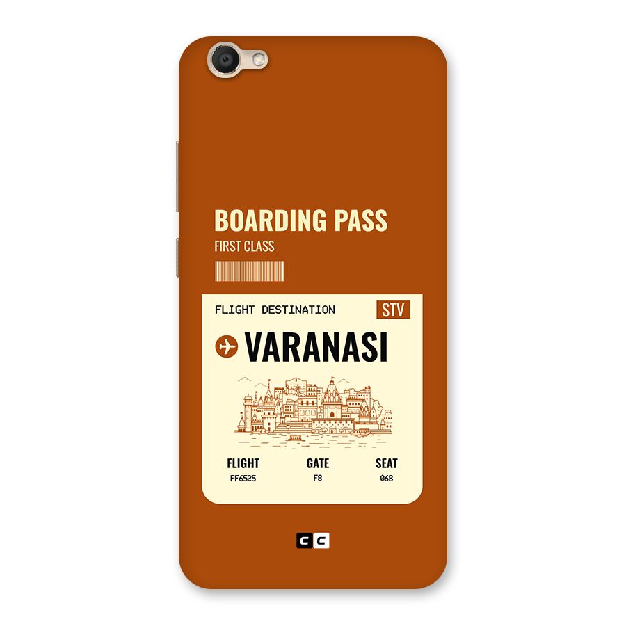 Varanasi Boarding Pass Back Case for Vivo V5