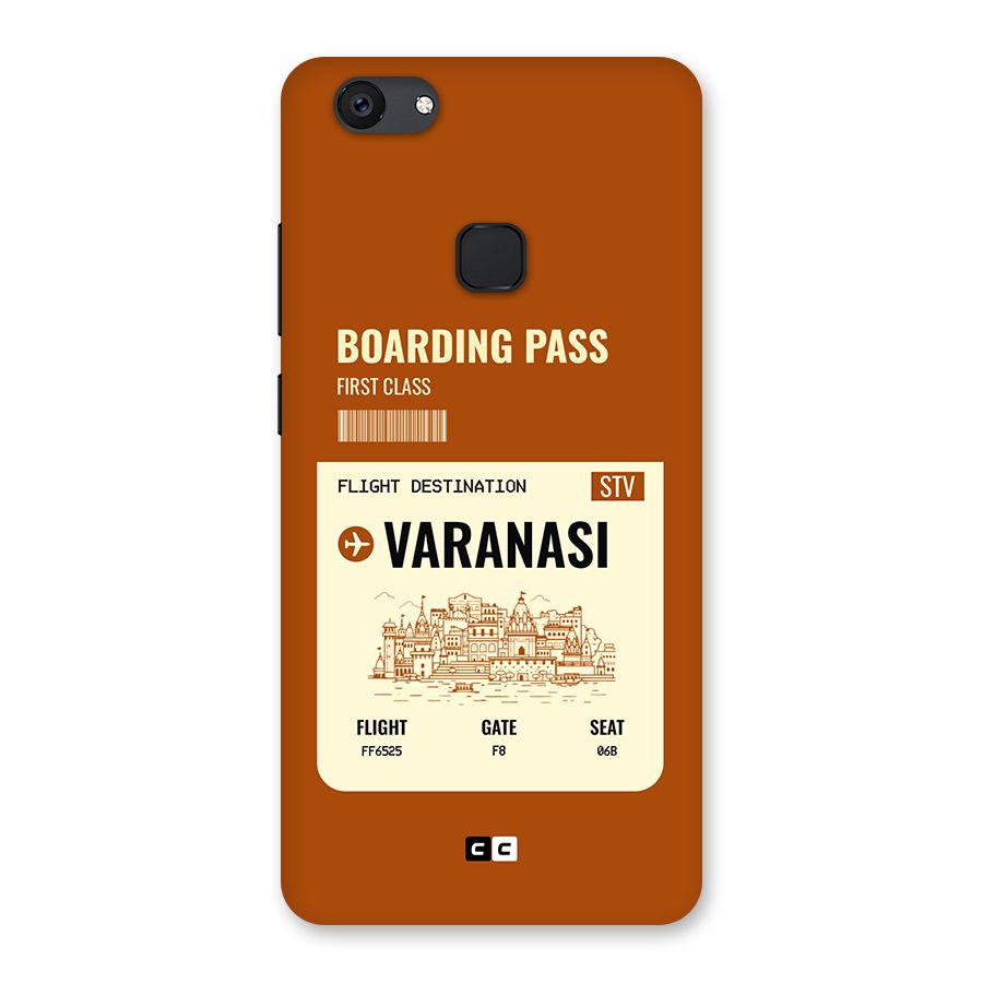 Varanasi Boarding Pass Back Case for Vivo V7 Plus