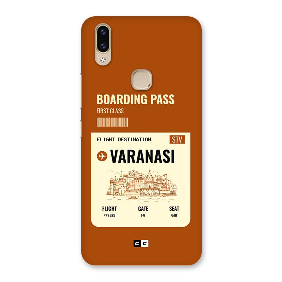 Varanasi Boarding Pass Back Case for Vivo V9 Youth